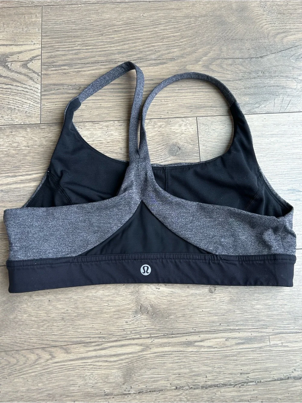 Lululemon Grey & Black Sports Bra